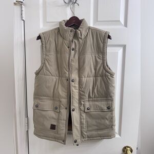 Men’s MagcoMsen Kkaiki Beige Outdoor Vest Size S